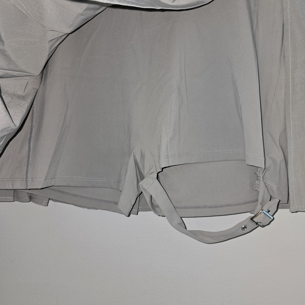 HALARA Pleated Mini Skort with Buckle Detail - Picture 3 of 7